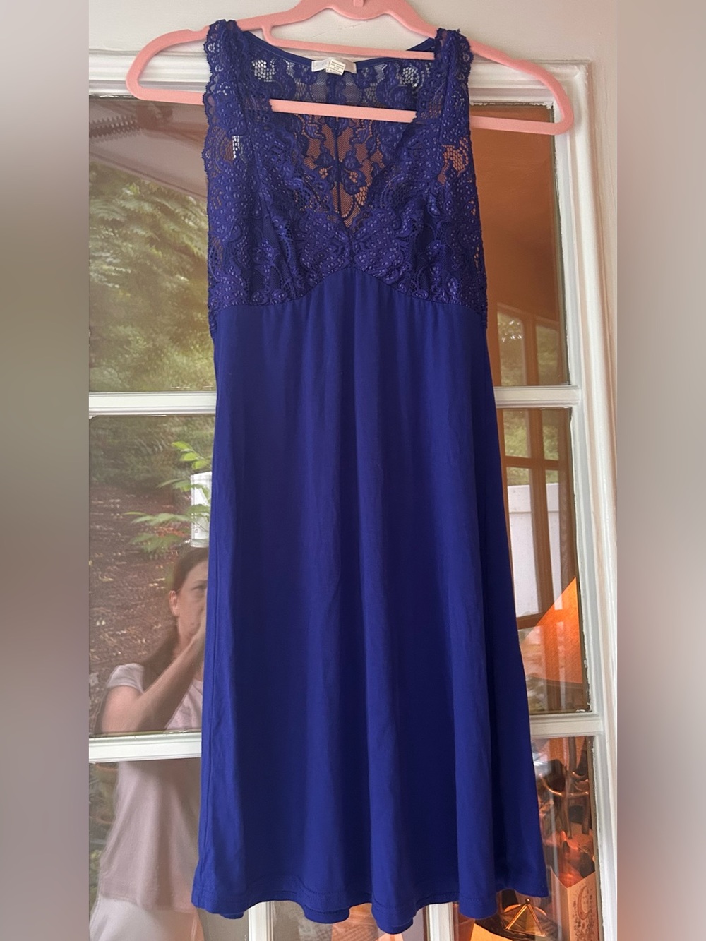 Fleur’t belle époque lace chemise slip dress amethyst. Small.